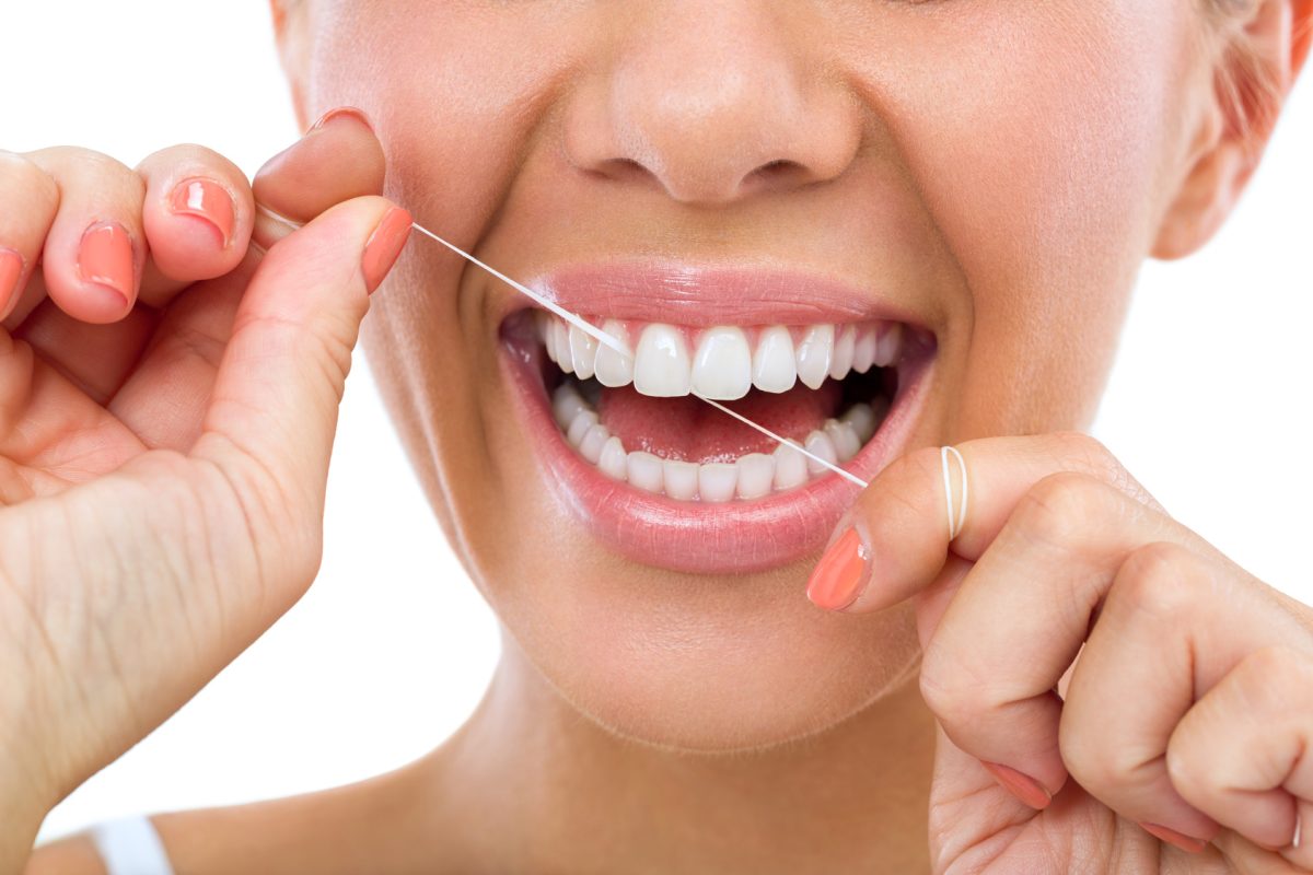 dental flossing oral hygiene
